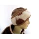 Stirnband "Lilien" Merinowolle mit Gummiband