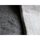 Sesselschoner "Nobel" anthrazit/silber 50x200 cm 100% Wolle