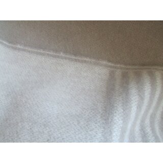 Wollplaid Grau Streifen 135x200cm, 100% Lammwolle