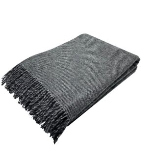Wollplaid "Neuseeland" 100% Wolle, Größe 140x200cm, verschiedene Farben Grey