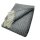 Wollplaid "Neuseeland" 100% Wolle, Größe 140x200cm, verschiedene Farben Grau
